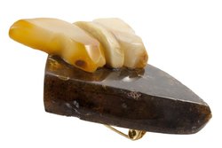 Author's brooch “Butterfly on a stone”