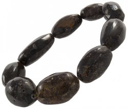 Bracelet made of large amber stones