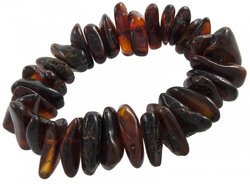 Bracelet made of dark amber stones