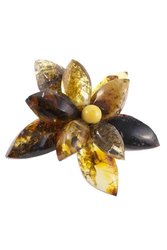 Brooch "Amber Flower"
