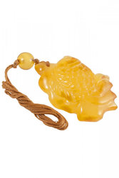 Amber pendant "Goldfish"