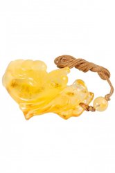 Amber pendant "Dolphin"