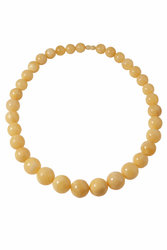 Pressed amber beads