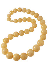 Pressed amber beads
