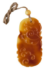 Amber pendant on a cord “Dragon”