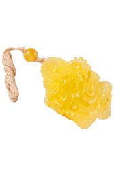 Amber pendant on a cord “Dragon”
