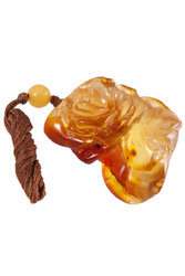 Amber pendant "Rose"