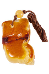 Amber pendant "Rose"