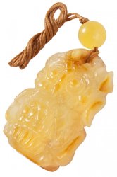 Amber pendant "Owl"