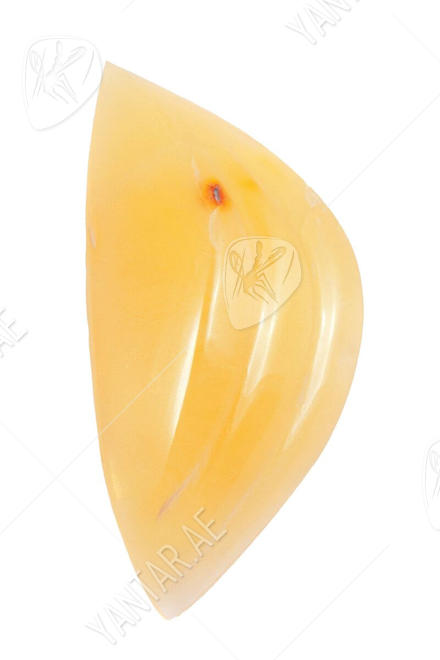 Brooch made of light amber