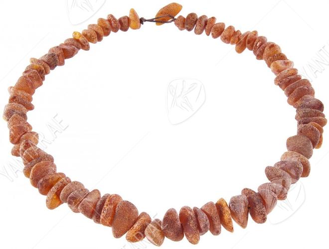 Medicinal beads with polished amber