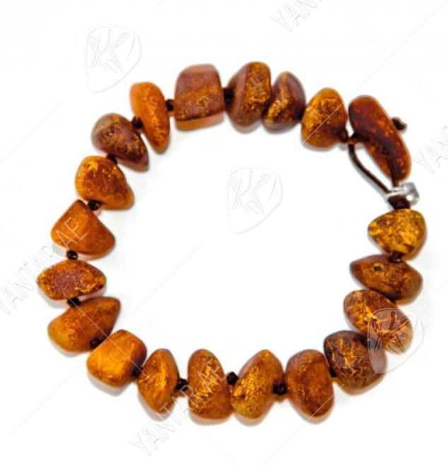 Bracelet with amber stones Bracelet with amber stones