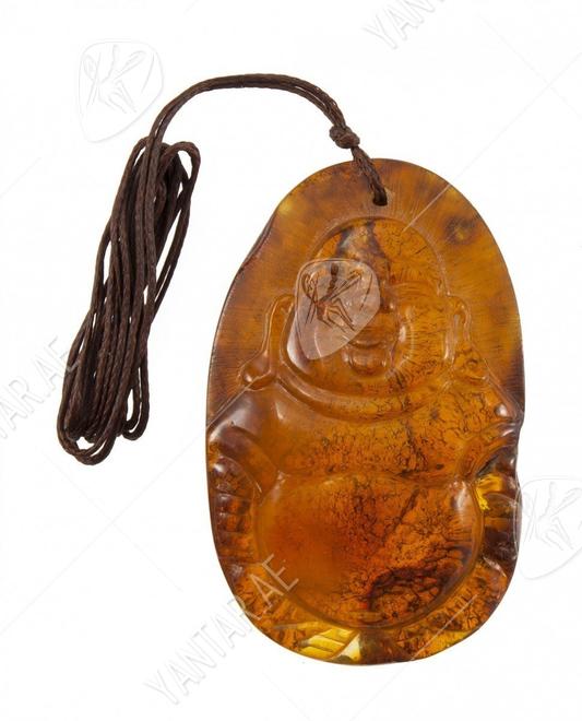 Buddha pendant on a wax rope