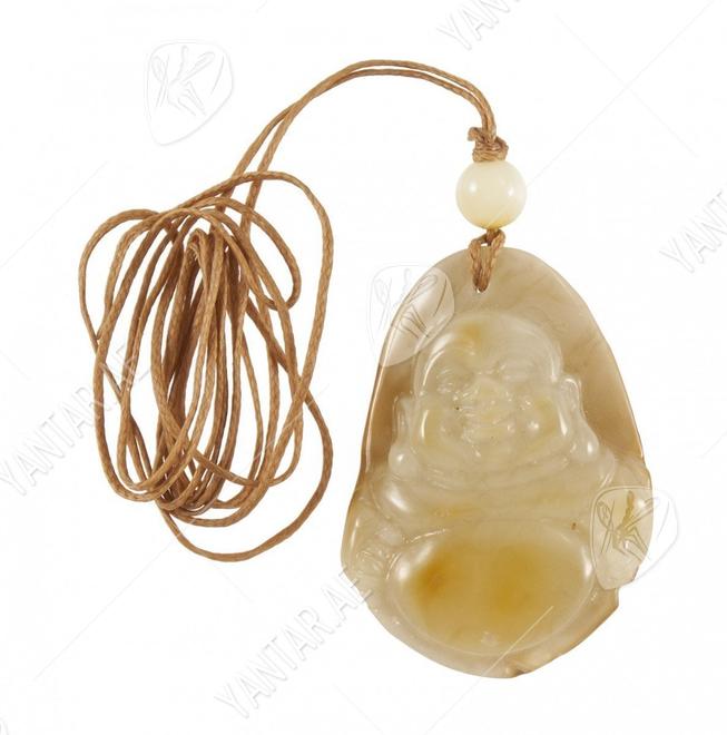 Buddha pendant on a wax rope
