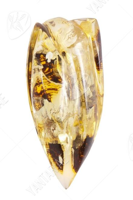 Amber brooch "Tulip"