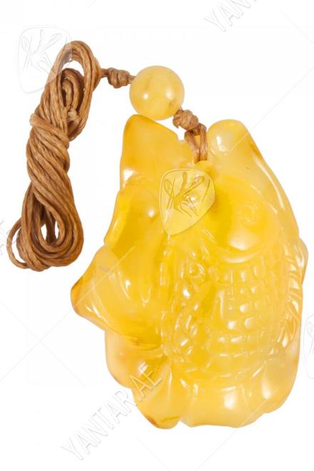 Amber pendant “Fish”