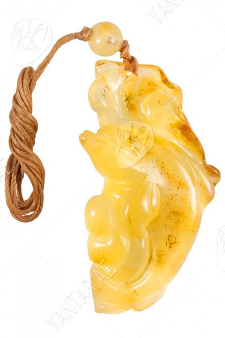 Amber pendant "Dolphin"