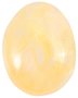 Pendant made of translucent solid amber, polished