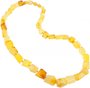 Figured amber beads