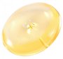 Pendant made of polished translucent amber in the shape of a ring