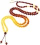 Prayer beads with gradient color transition