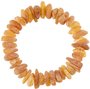 Healing bracelet with polished amber stones