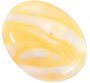 Polished amber pendant with texture