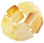 Ring with polished amber