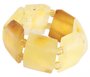 Ring with polished amber