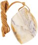 Amber polished pendant (medicinal) with natural marbled coloring