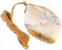 Amber polished pendant (medicinal) with natural marbled coloring