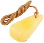 Amber polished pendant (medicinal) “Sunny”