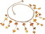 Braided amber beads