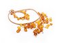 Bead necklace made of light amber