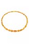 Beads made of honey-colored amber stones