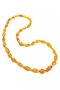 Beads made of honey-colored amber stones