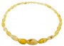 Beads made of transparent amber