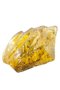 Brooch made of solid light amber