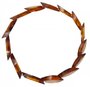 Bracelet made of figured amber stones