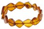 Bracelet made of figured amber stones