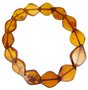 Bracelet made of figured amber stones