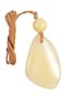 Stone pendant with amber ball
