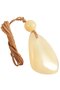 Stone pendant with amber ball