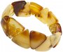 Bracelet made of triangular amber stones