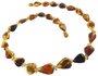 Beads made of drop-shaped stones
