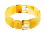 Bracelet made of figured amber stones