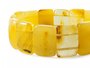 Bracelet made of figured amber stones