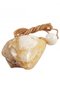 Amber stone pendant on a waxed thread