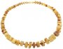 Polished amber beads