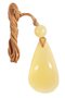 Pendant with stone and amber ball